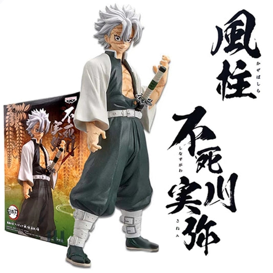 Anime Demon Slayer Kimetsu No Yaiba Shinazugawa Sanemi Action Figure Toys Anime Figurals Brinquedos In Stock Original