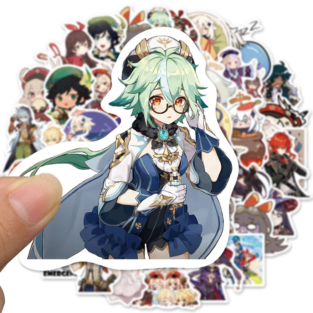 50pcs anime Decal Stickers | Hot girl Waifu stickers Decal Stickers | For  suitcase laptop Car Truck Waterproof Car stickers