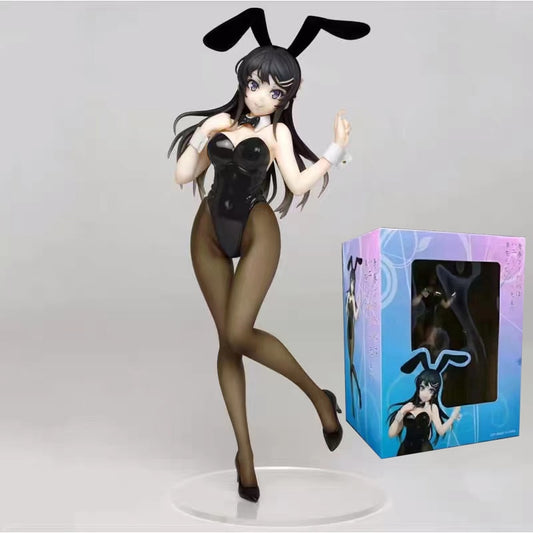 22cm Anime Rascal Does Not Dream Of Bunny Girl Sakurajima Mai Sister&#39;s Dream Sexy Girl Anime Figurine PVC Action Figures Toys