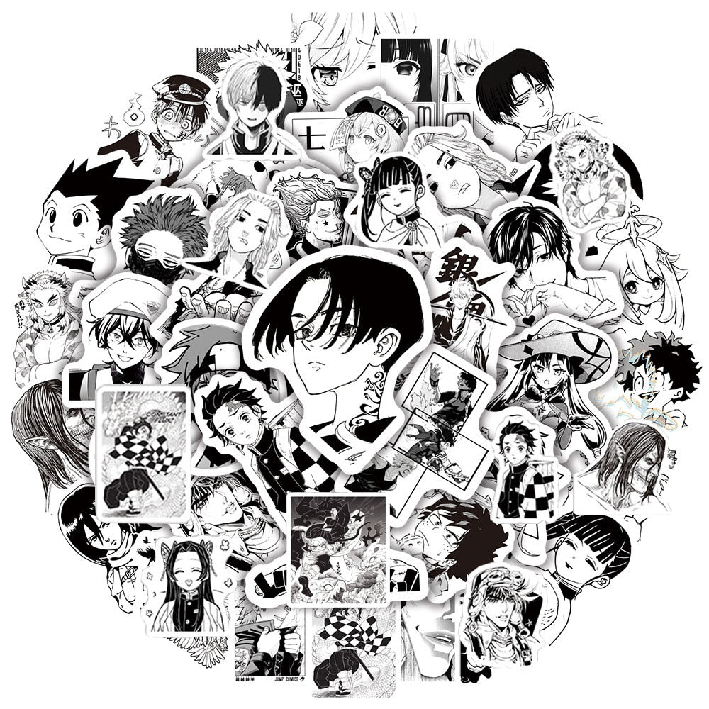 Naruto Chibi Anime - Stickers - Dot Badges