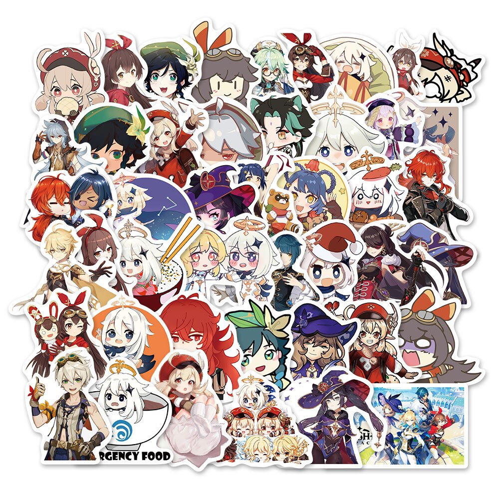 50pcs anime Decal Stickers | Hot girl Waifu stickers Decal Stickers | For  suitcase laptop Car Truck Waterproof Car stickers