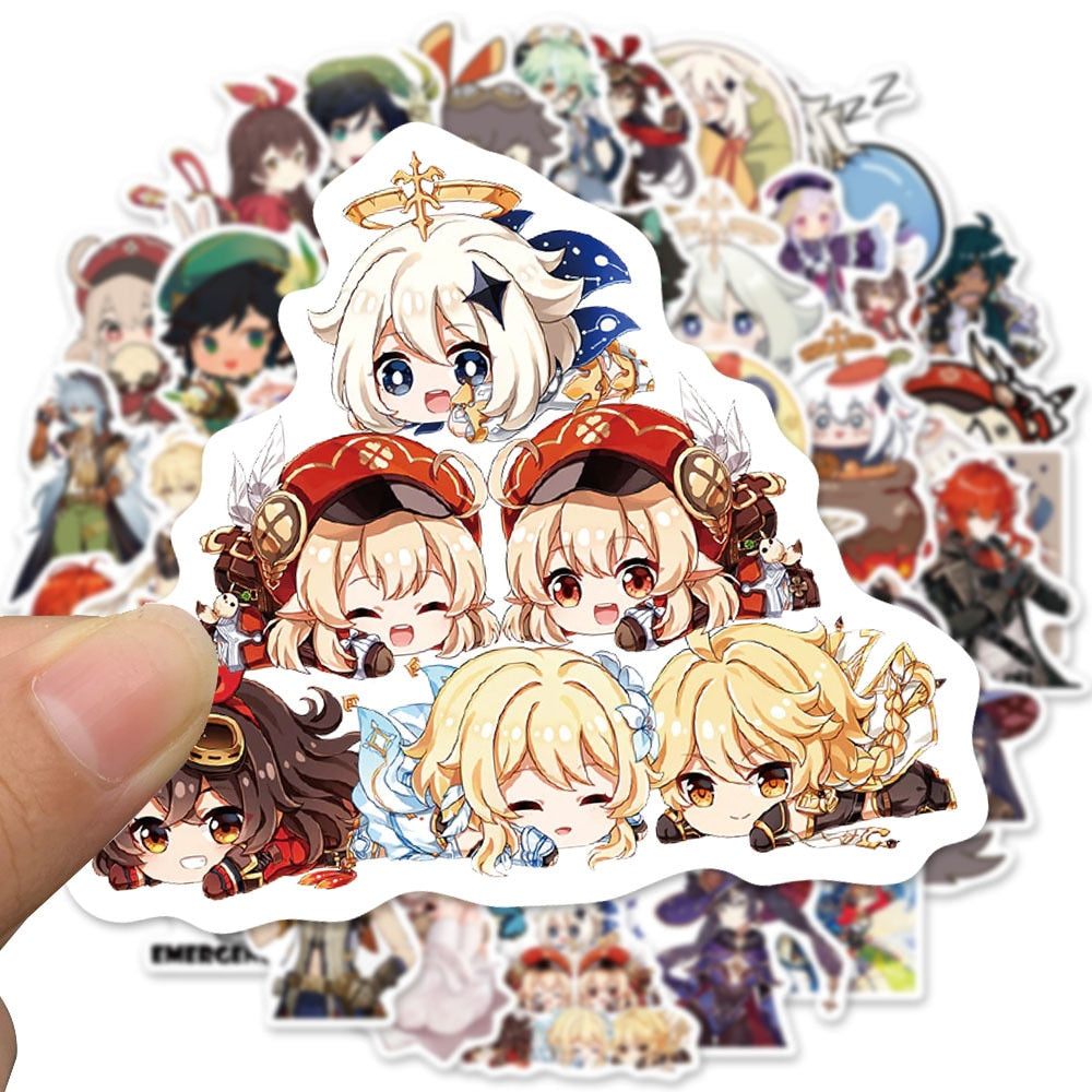 50pcs anime Decal Stickers | Hot girl Waifu stickers Decal Stickers | For  suitcase laptop Car Truck Waterproof Car stickers