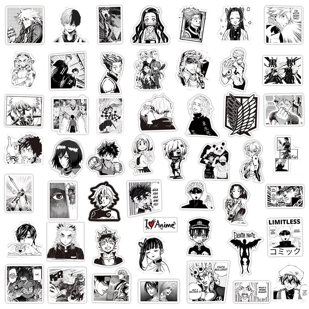 Japanese Anime Stickers | Waterproof Glossy Matte Anime Stickers | Ani –  TAMEDIA STUDIO