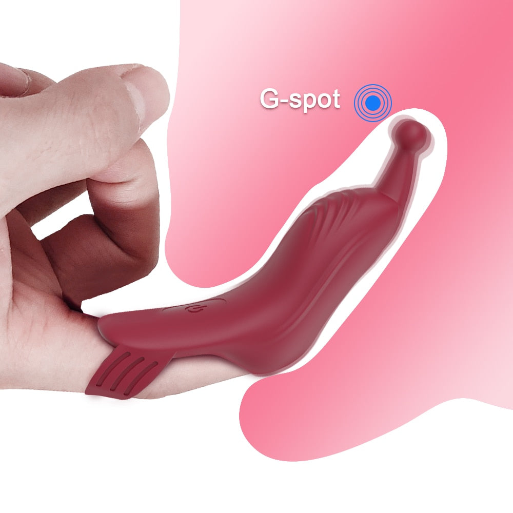 G-Spot Finger Vibrator Female Sex Toy For Women Clitoris Stimulator Couples Nipple Powerful Silicone Toy Goods for Adults 18