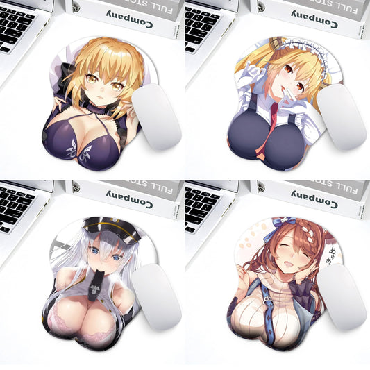 3D Boobs Mousepad | Oppai Ass Tits Mouse Pad | Silicone boobs mousepad