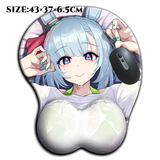 2000g Super Large Size 3D Big Breasts Mouse Pad with Soft Silicone mejiro ardan umamusume Sexy Oppai Anime Gamer Boob Desk Mat