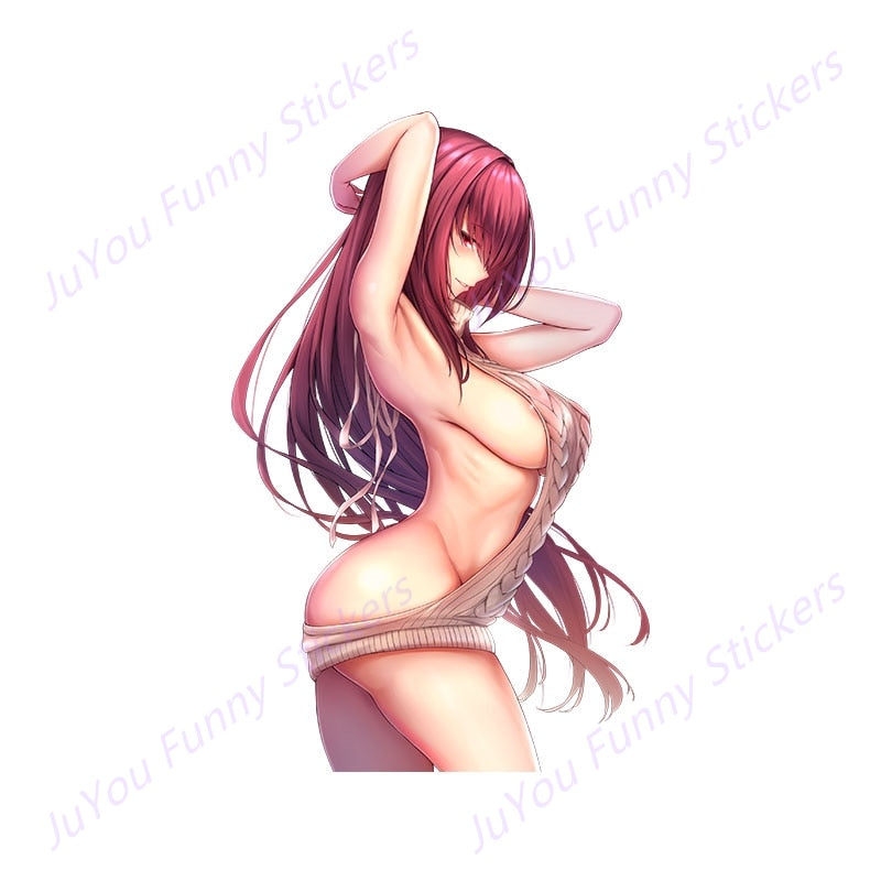 Sexy anime girl Stickers | Bikin Anime girl stickers | Sexy swimsuit stickers | underwear car stickers decal anime cute car accessories decoration