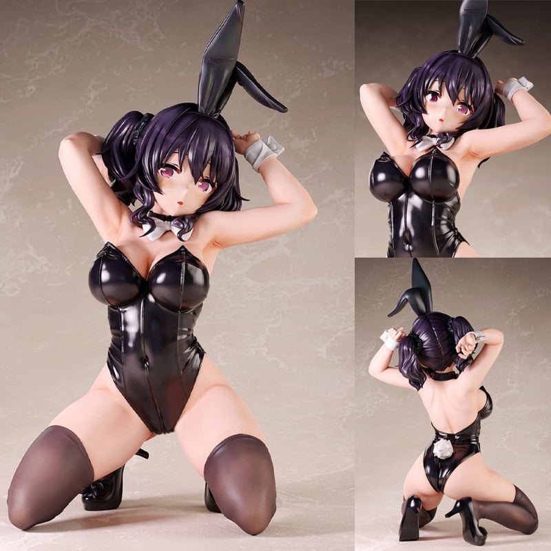 17CM B full Original Anime Bunny Girls Figure Mocha-chan 1/6 Pvc Action Figure Adults Collection Model Toys hentai doll Gifts