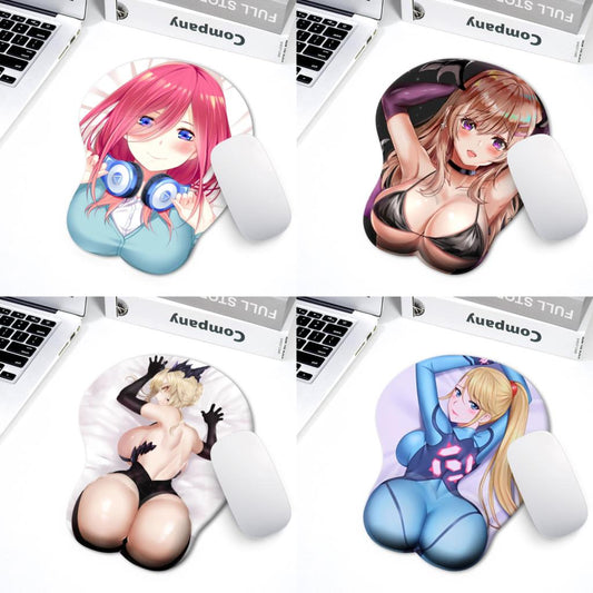 3D Boobs Mousepad | Oppai Ass Tits Mouse Pad | Silicone boobs mousepad