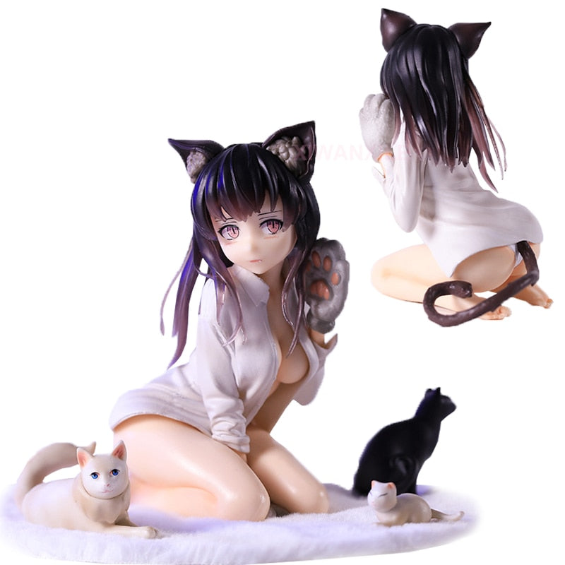 14cm DCTer Koyafu Catgirl Mia Sexy Girl Anime Figure Nekomusume Catgirl Mia Action Figure Adult Collection Model Doll Toys