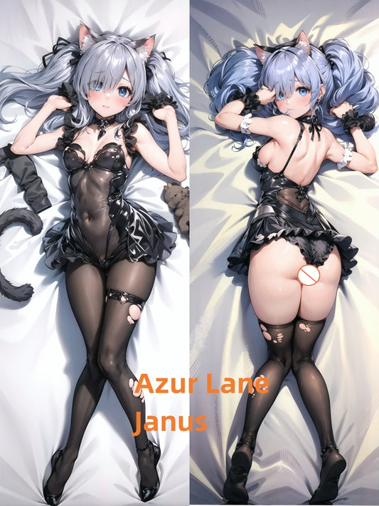 Dakimakura Anime Pillow Case Azur Lane Janus Pillow Cover Halloween Christmas Decoration 2023