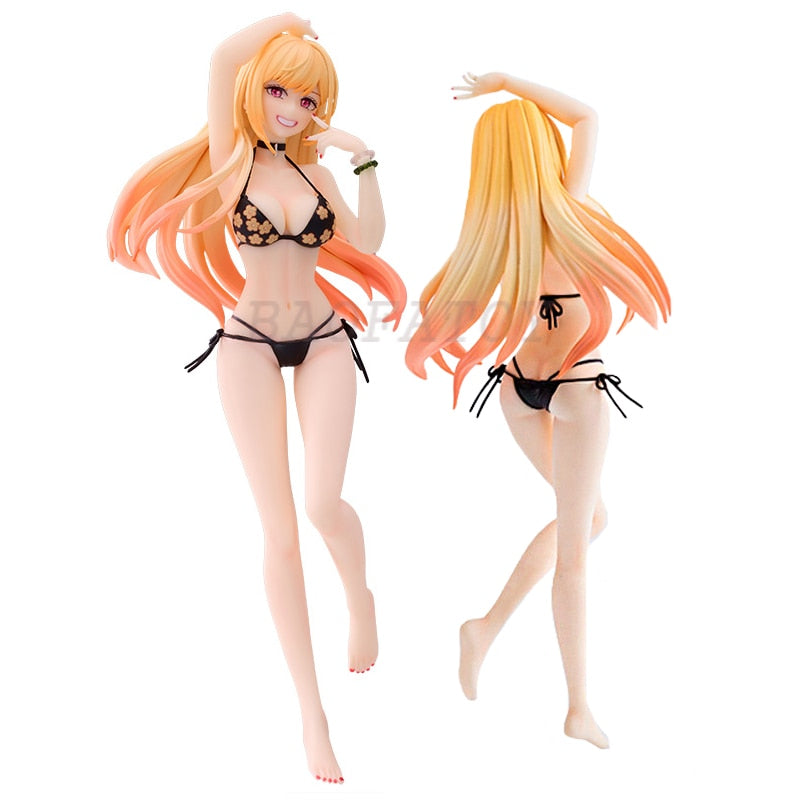 24cm My Dress-Up Darling Marin Kitagawa Sexy Anime Figure Marin Kitagawa Bikini Action Figure Adult Collection Model Doll Toys