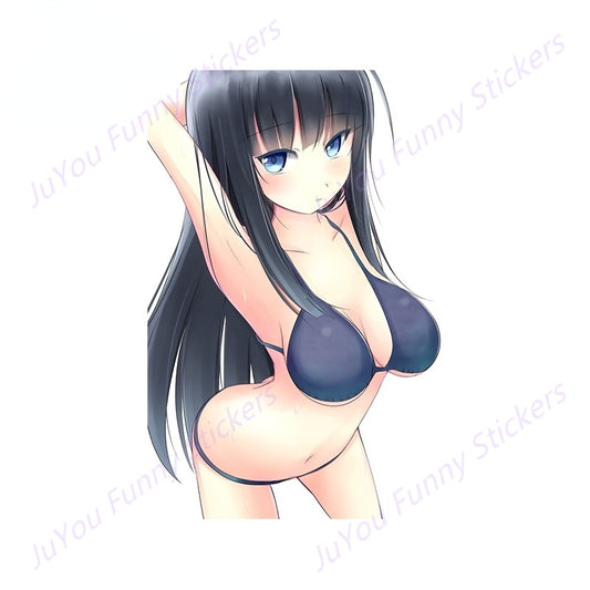 Sexy anime girl Stickers | Bikin Anime girl stickers | Sexy swimsuit stickers | underwear car stickers decal anime cute car accessories decoration