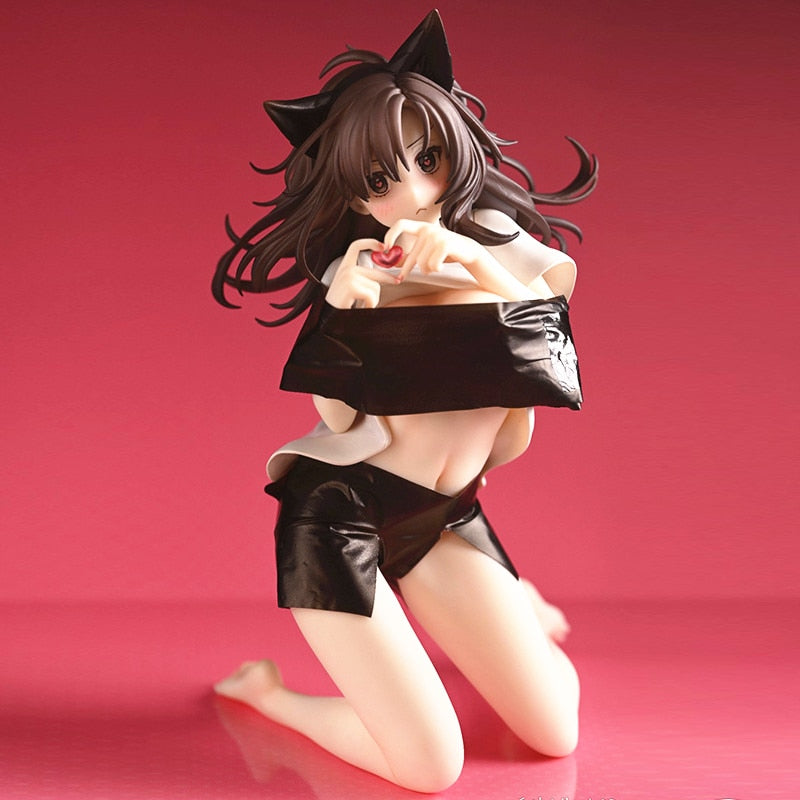 18cm Skytube Pure x Shiko x Milk Yasu Nao Native Figure PVC Anime Action Figurine Toys Sexy Girl Model Statue Adult Collection