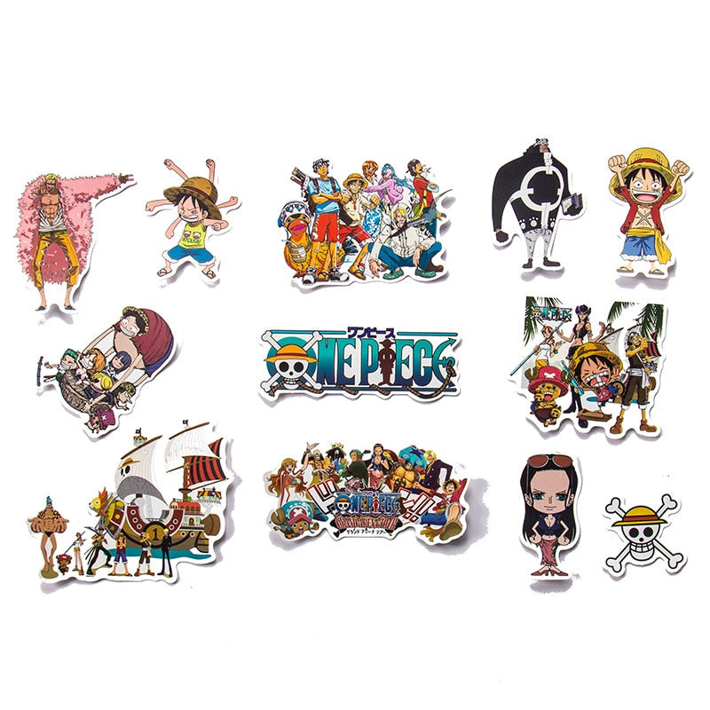 50/100Pcs One Piece Luffy Stickers Anime Sticker