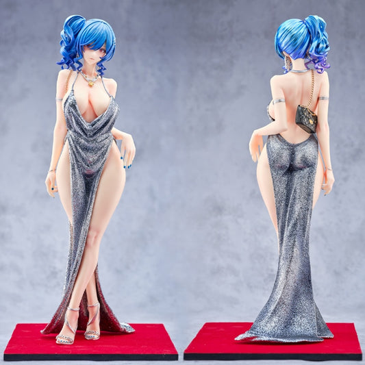 25cm Azur Lane St Louis Sexy Anime Girl Figure Hentai St Louis Dress Ver Action Figure Adult Collectible Model Doll Toys Gifts
