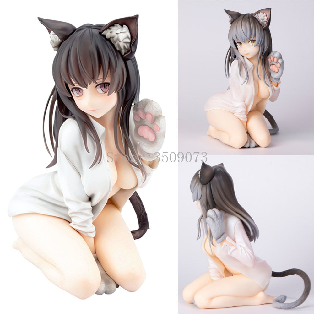 14cm DCTer Koyafu Catgirl Mia Sexy Anime Figure Native Skytube Nekomusume Miya Action Figure Adult Collection Model Doll Toys