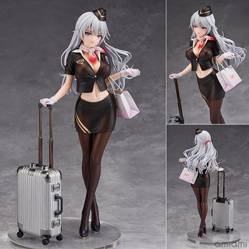 25cm Otherwhere Awahara Shiori Stewardess Hentai Anime Girl Figure Shiori Kurihara Sexy Action Figure Adult Collectible Doll Toy