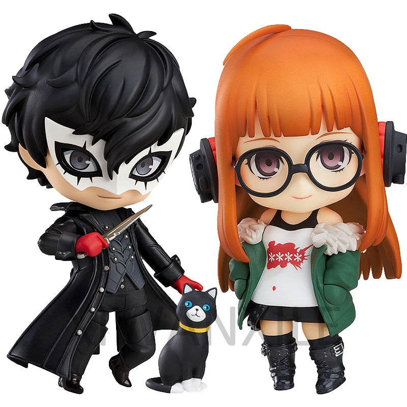 #989 Ren Amamiya Persona 5 Joker Anime Figure Megami Tensei Protagonist Action Figure #793 Morgana/Futaba Sakura Figure Doll Toy