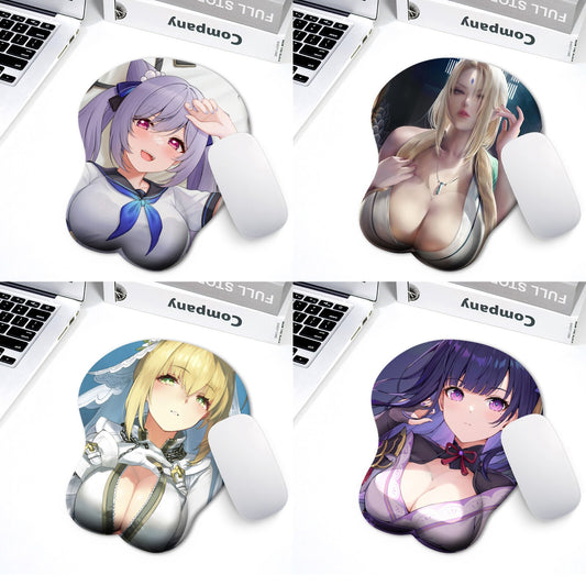 3D Boobs Mousepad | Oppai Ass Tits Mouse Pad | Silicone boobs mousepad