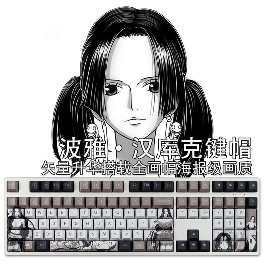 108 Keys PBT Dye Subbed Keycaps Cartoon Anime Gaming Key Caps Voyage Boa Hancock Keycap For ANSI 61 87 104 108 Layout