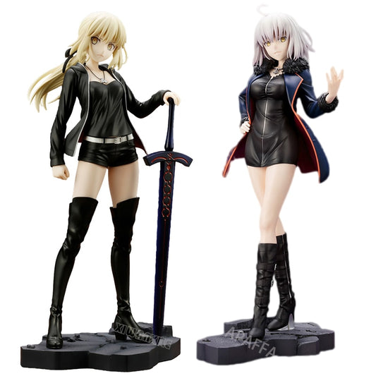 23cm Fate/Grand Order Sexy Anime Figure Saber/Altria Pendragon Action Figure Saber Alter Casual Wear Figurine Model Doll Toys