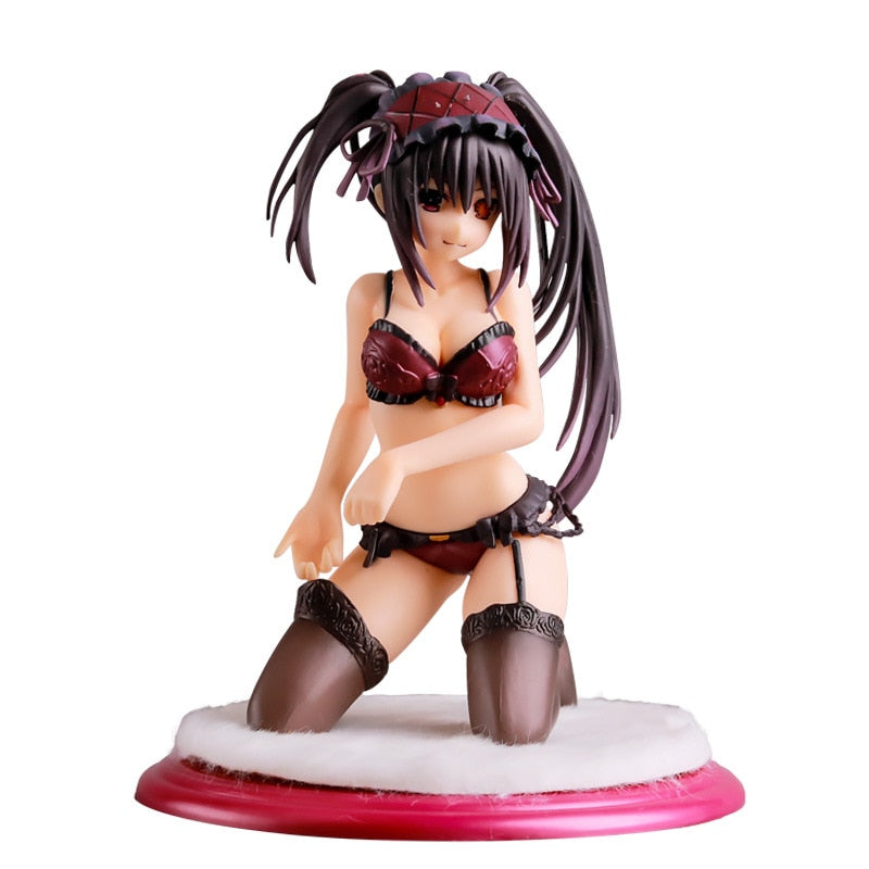 16cm Anime Movie Date A Live Figure Kurumi Tokisaki Sexy Swimsuit Figure Sexy Girls Action Figures PVC Model Statue Collection