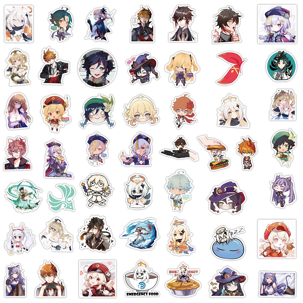 100pcs/Set ONE PIECE Anime Cartoon Stickers Decal For Luggage Notebook  Helmet Decal Computer Refrigerator Skateboard Trunk