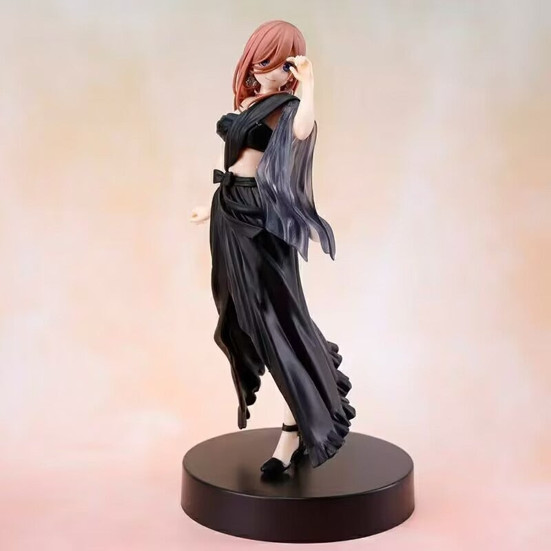 19cm Anime Figure The Quintessential Quintuplets Nakano Miku Dressing Static PVC Action Figure Adult Collection Model Doll Toys