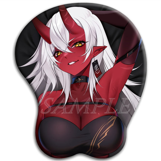 Vyugen Akumi Cute Anime 3D Ass Mouse Pad Nijisanji Gaming Mousepad with Soft Silicone Wrist Rest for Pc Gamer