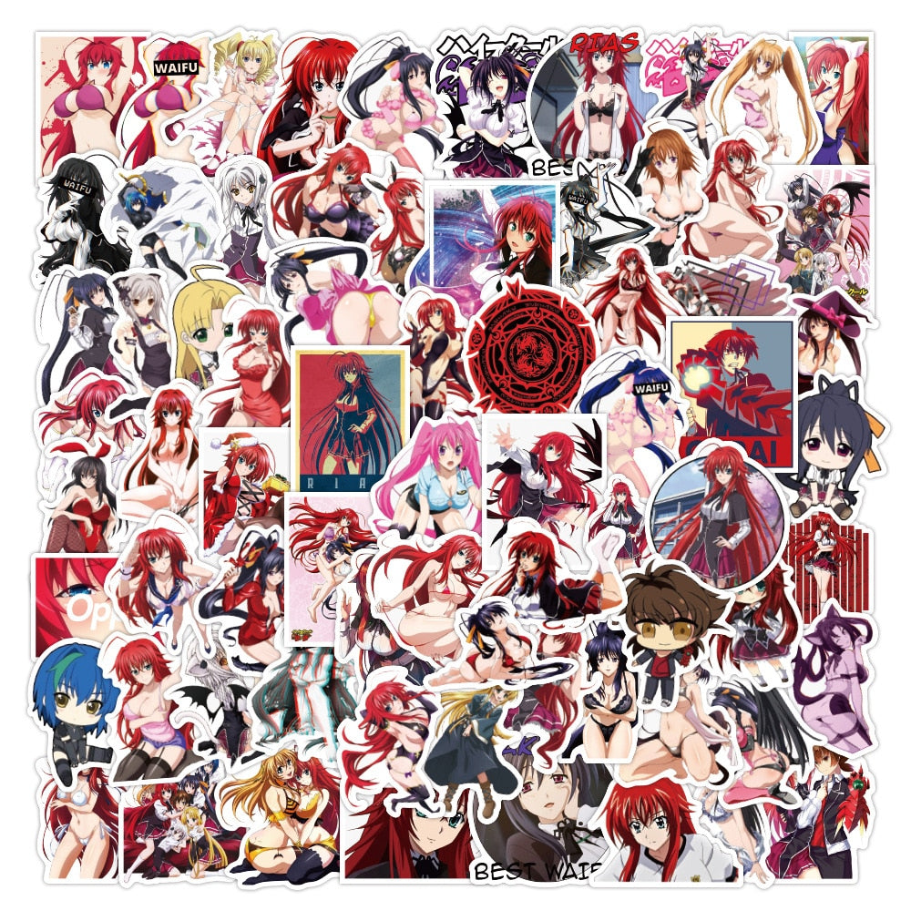 100pcs anime girls Decal Stickers | Hot Waifu stickers Decal Stickers | For  suitcase laptop Car Truck Waterproof Car stickers