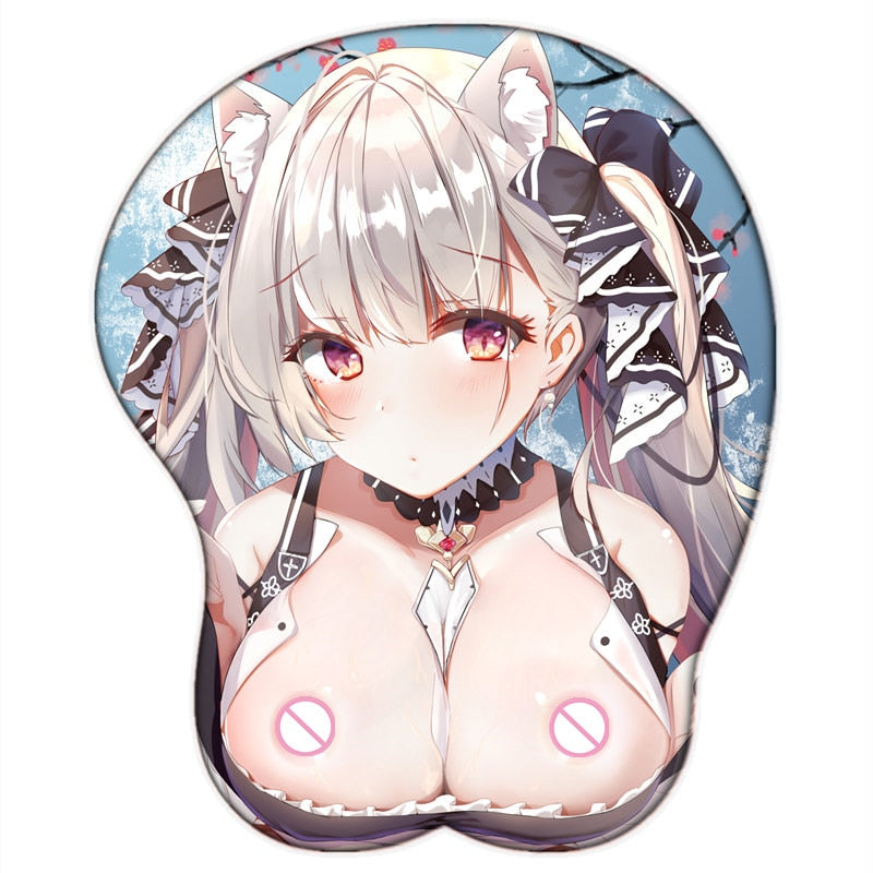 Formidable (azur Lane) Cospaly Gaming Mouse Pad Sexy Big Breast 3D with Wrist Oppai Silicone Gel Manga Cute Desk Pad