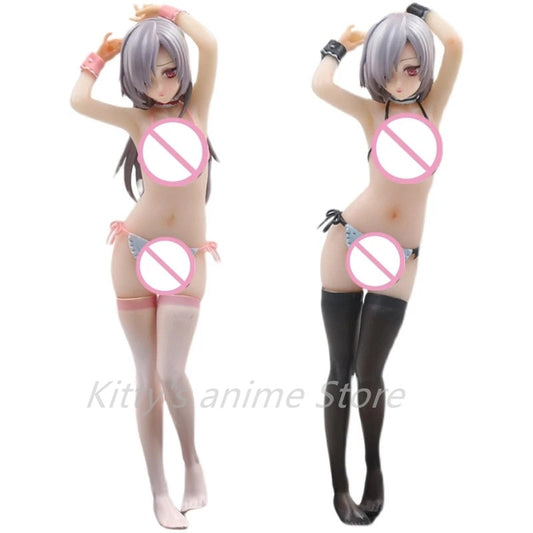 24CM Anime Action Figure Q-six Velvet Swimsuit Long &amp; Short Hair Ver. Sexy Girls 1/7 Scale Pre-Painted PVC Model Toys Brinquedos