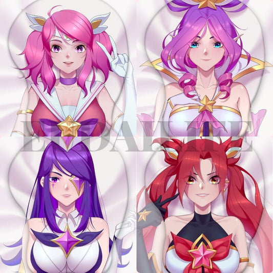 LOL Syndra Jinx Janna Lux Star Guardian 3D Repose-poignet Tapis de souris Gaming Silicone Tapis de souris Oppai Otaku Homme Femme Cadeau