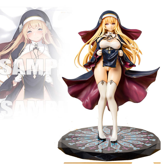 26cm Vibrastar Nun Charlotte 1/6 Skytube Japanese Anime sexy Girl PVC Action Figure Toy Native Adults Collection Model Doll