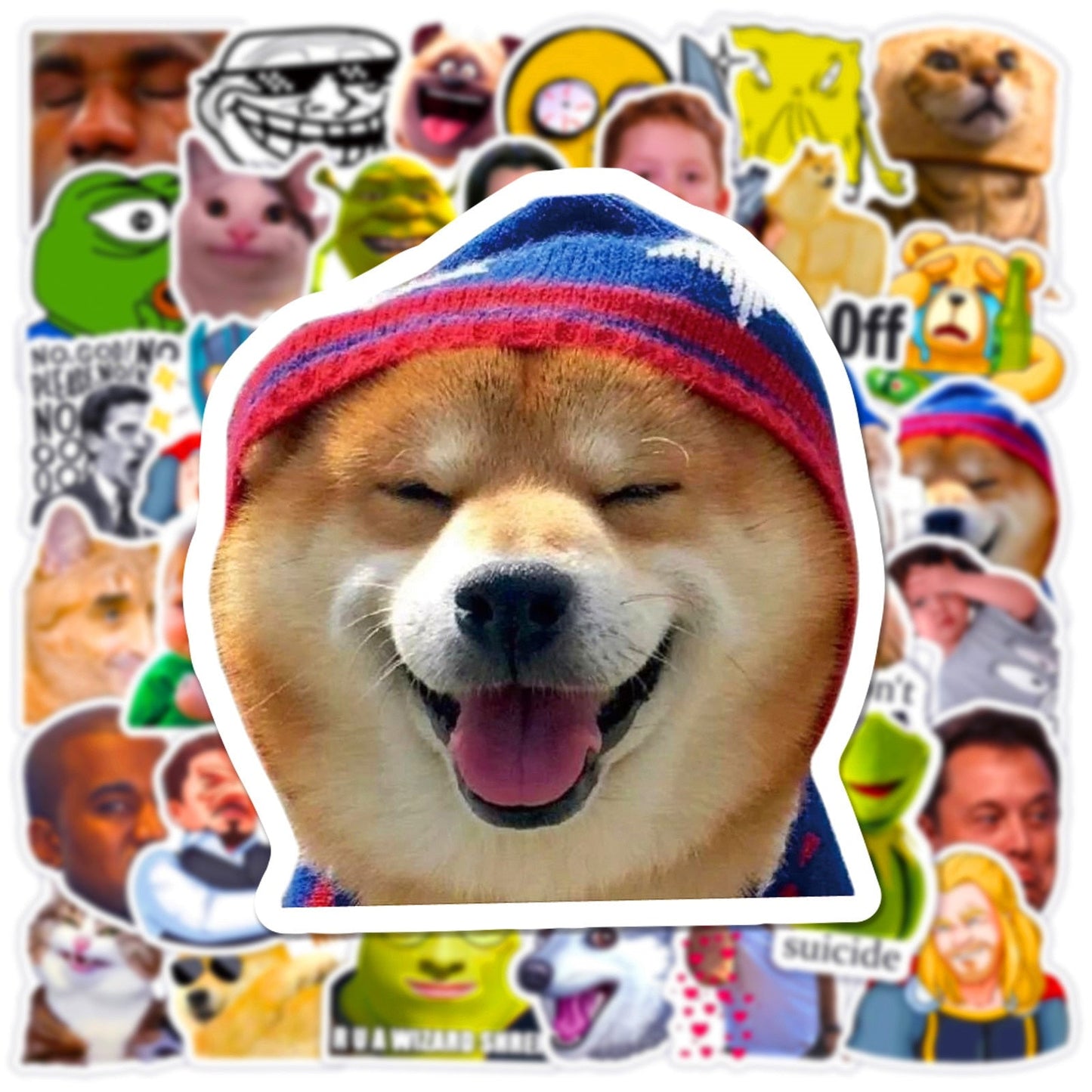 50PCS Funny TV Show Meme Stickers for Skateboard Travel Laptop Guitar Car Cartoon Sticker Decal