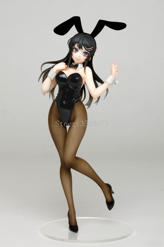 20CM Anime Rascal Does Not Dream Of Bunny Girl Sakurajima Mai Sister&#39;s Dream Sexy Girl Anime Figurine PVC Action Figures Toys