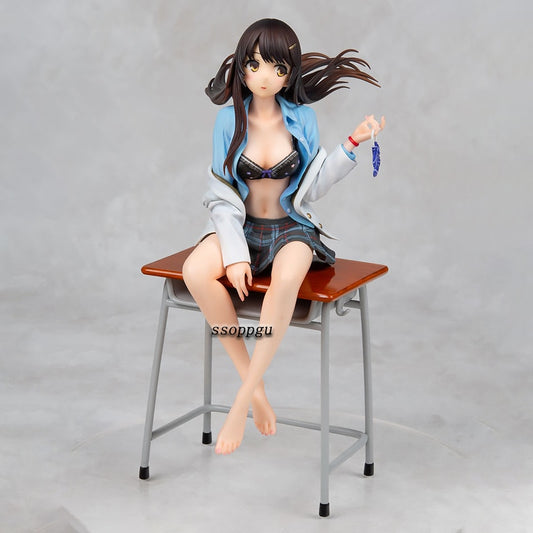 25CM Daiki Kougyou Anime My Lover Senior Lan Figure Table Girl Toys Gift Doll Collection PVC Action Figure Model Toys