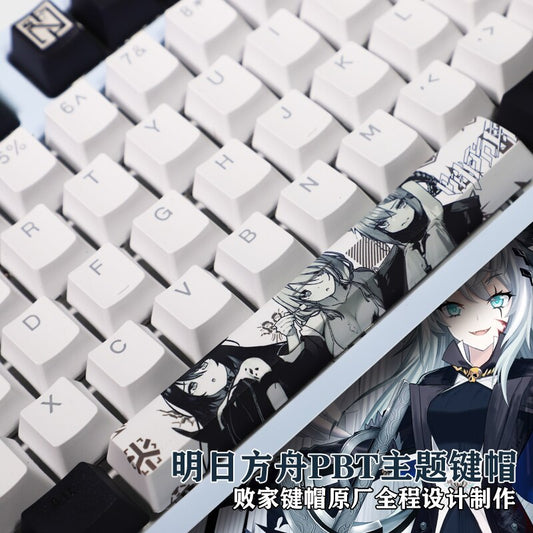 108 Keys PBT 5 Sides Dye Subbed Keycaps Cartoon Anime Gaming Key Caps Backlit Arknights Keycap For ANSI 61 87 104 108 Layout