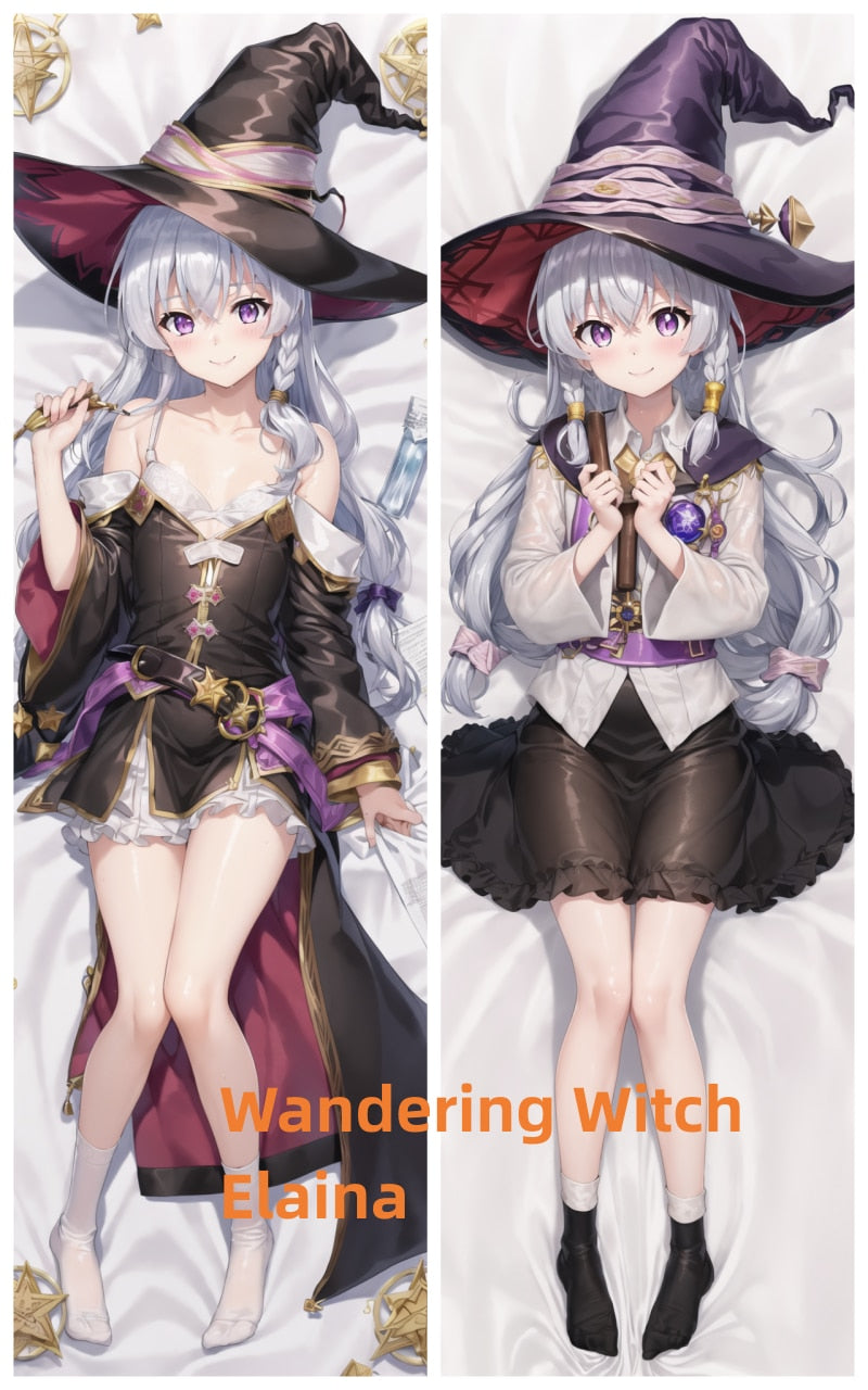 Dakimakura Anime Pillow Case Wandering Witch Elaina Double-sided Print Of Life-size Body Pillowcase Gifts Can be Customized