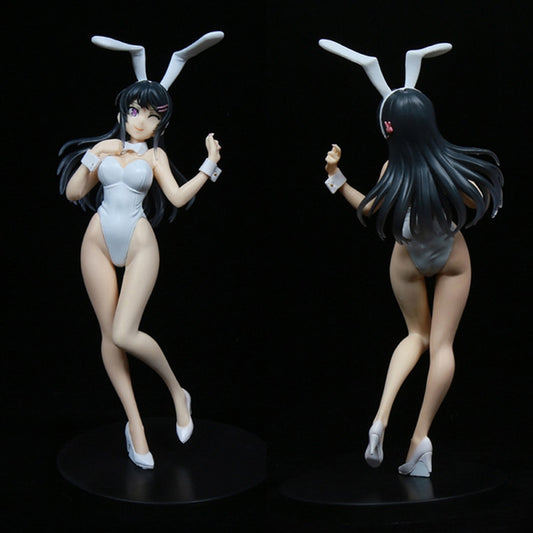 22cm Anime Rascal Does Not Dream Of Bunny Girl Senpai Action Figure Sakurajima Mai Bunny Girl Sexy Girl Collectible Model Toy