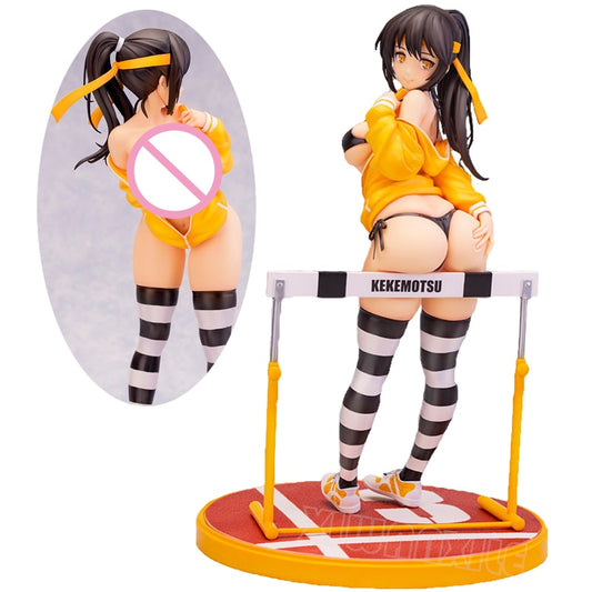 25cm SkyTube Hurdle Shoujo Kekemotsu Anime Girl Figure Hentaii SkyTube Sexy Action Figure Adult Collectible Model Doll Toys Gift