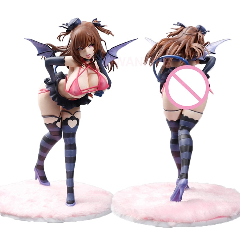 25cm Mataro Original Character Lilith Sexy Anime Figure Native Lilith Pink Cat Action Collectible Figure Model Doll Toys Gifts