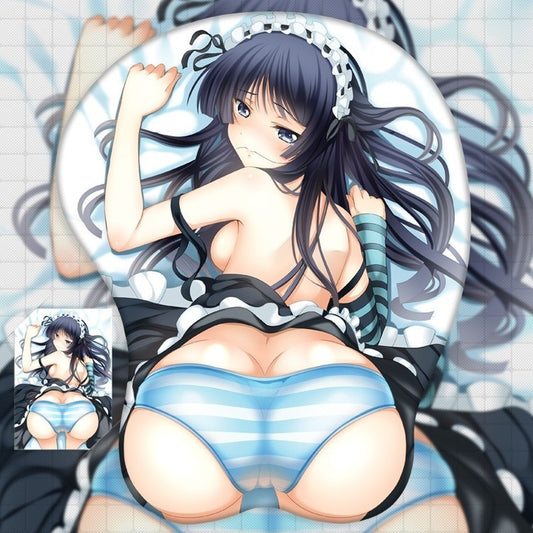 Akiyama Mio 3D Hand Wrist Rest Mouse Pad Mousepad Silicone Butt Breast Oppai Soft Gaming Mouse Mat Office Work Gift