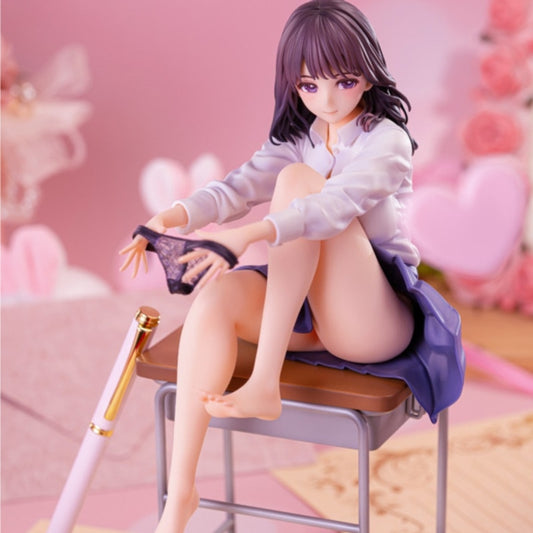 Lovely Figure Wind Blown After Class 25cm Anime Girl PVC Action Figure Toy Native Figurine Statue Collectible Model Doll