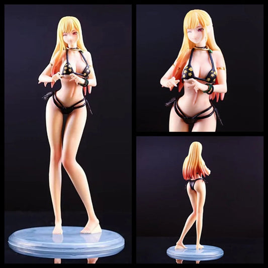 21cm Anime My Dress-Up Darling Action Figure Marin Kitagawa Bikini Swimsuit Sexy Girl PVC Collection Model Doll Toy Kid Gift