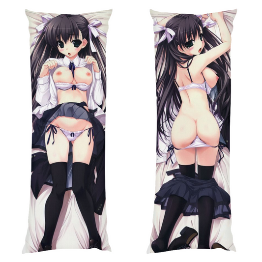 Dakimakura Ecchi Anime Body Pillow Long Haired Schoolgirl