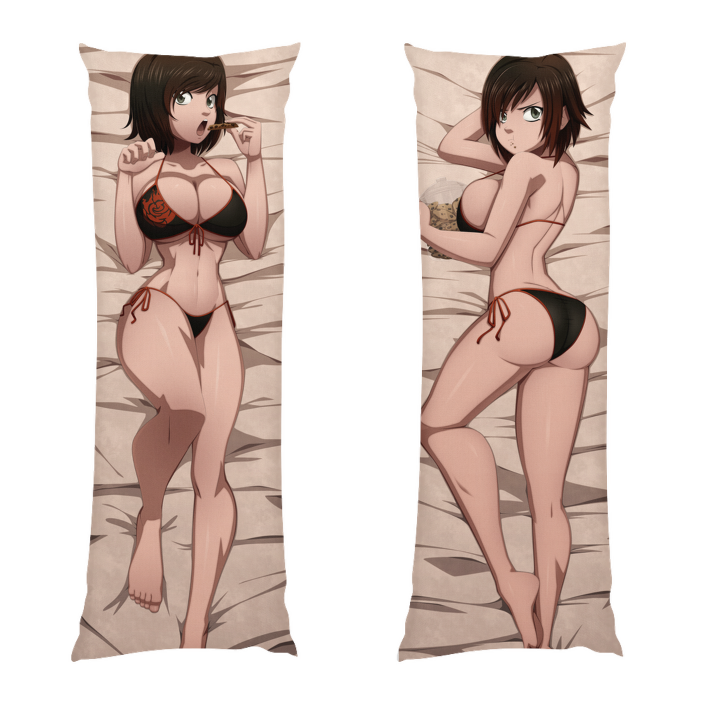 RWBY Anime Body Pillow - Ruby Rose Bikini Ecchi Dakimakura - Waifu Pillow