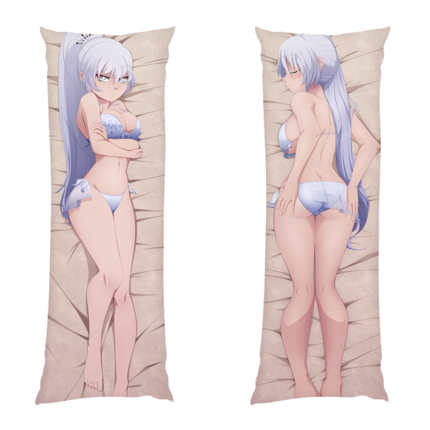 RWBY Anime Body Pillow - Weiss Schnee Bikini Ecchi Dakimakura - Body Pillow Case - Waifu Pillow