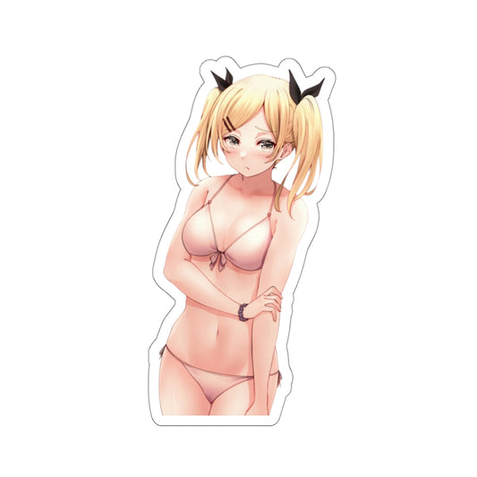 Yano Erika Bikini Shirobako Waterproof Sticker - Ecchi Vinyl Decal